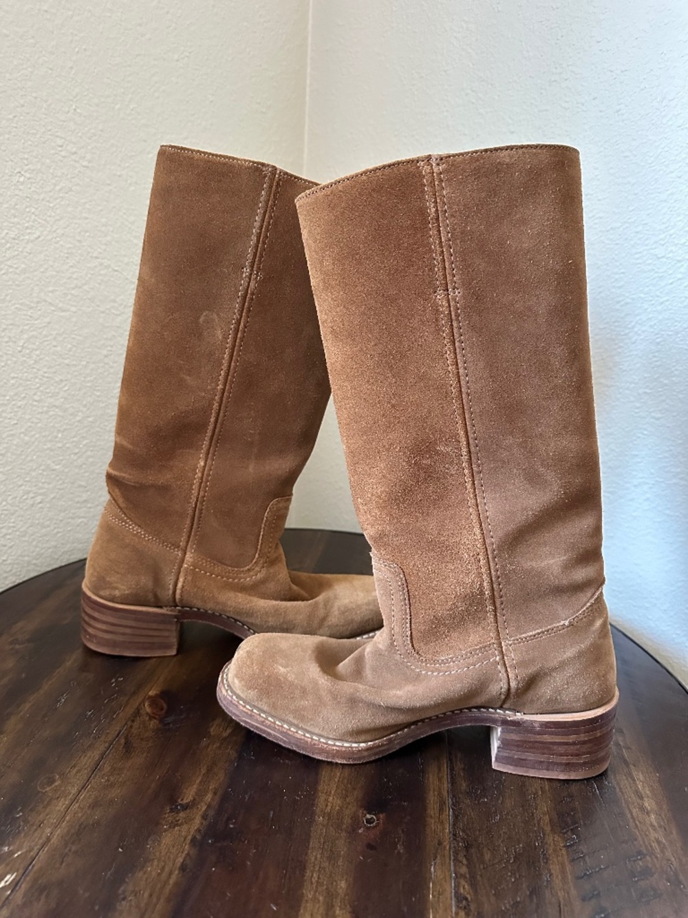 Vintage Frye Campus Suede boots